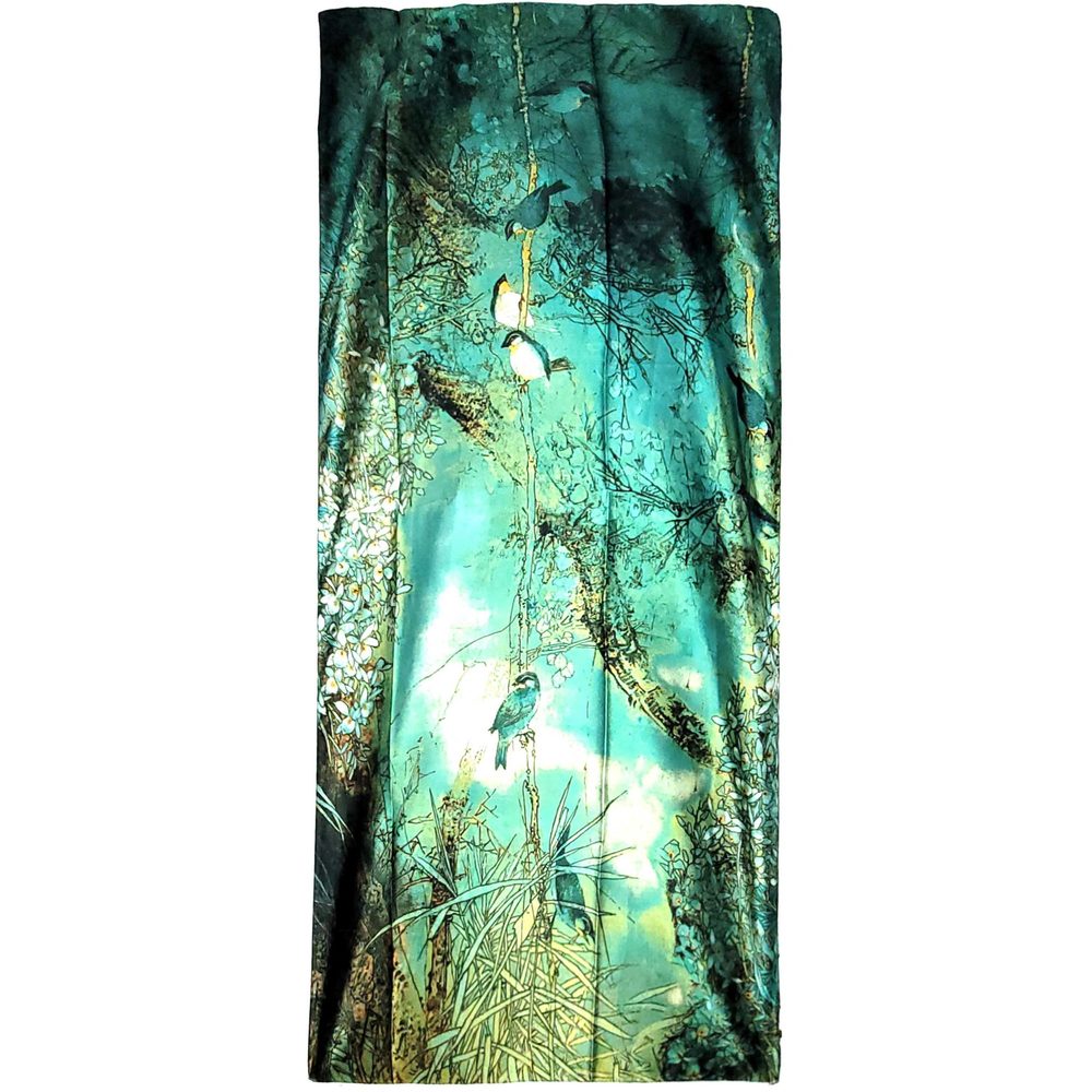 NWT Long Soft Scarf 34"x69" Rectangle Silk Feeling 100% Shawl Wrap 0282